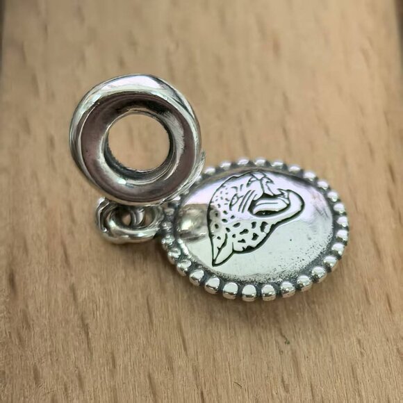 Pandora NFL Football Jacksonville Jaguar Charm Pendant, S925 Silver Bracelets - Picture 3 of 4